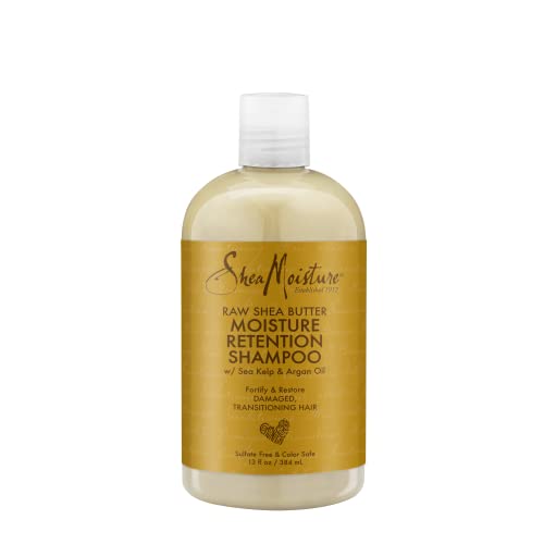 SHEA MOISTURE Raw Shea Butter Moisture Retention Shampoo, 13 Ounce