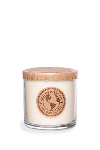 Eco Candle Co. Recycled Candle, Bourbon Vanilla, 6 oz. - Scents of Bourbon, Vanilla, Tonka Bean, Cedarwood, & Cardamom - 100% Soy Wax, No Lead, Kraft Paper Label & Lid, Hand Poured, Midwest Soybeans