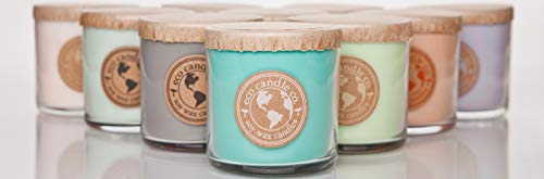 Eco Candle Co. Recycled Candle, Bourbon Vanilla, 6 oz. - Scents of Bourbon, Vanilla, Tonka Bean, Cedarwood, & Cardamom - 100% Soy Wax, No Lead, Kraft Paper Label & Lid, Hand Poured, Midwest Soybeans