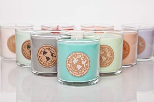 Eco Candle Co. Recycled Candle, Bourbon Vanilla, 6 oz. - Scents of Bourbon, Vanilla, Tonka Bean, Cedarwood, & Cardamom - 100% Soy Wax, No Lead, Kraft Paper Label & Lid, Hand Poured, Midwest Soybeans