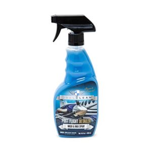 post flight detailing spray/wash & wax/aircraft detailing/aviation cleaning product/aircraft detailng/ 16 oz spray bottle/created by pro detailers