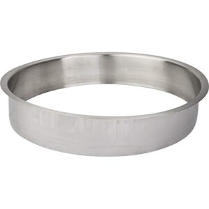 10" diameter 2" height brushed stainless steel trash can ring