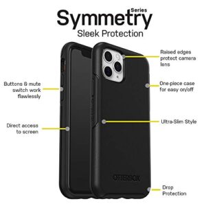 OtterBox iPhone 11 Pro Symmetry Series Case - BLACK, ultra-sleek, wireless charging compatible, raised edges protect camera & screen