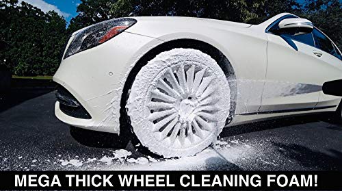 AUTO FANATIC Professional Foaming Wheel Cleaner - Wheel & Rim Cleaner for Car, Motorcycle, RV, SUV & Truck - Chemical Free Concentrated Formula Makes 4 Gallons - Use with Foam Cannon or Foam Sprayer