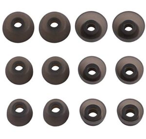 rayker ear tips replacement for jabra elite 65t headphone, s m l size fit in case soft silicon ear tips earbud covers for jabra elite active 65t, 6 pairs, s m l