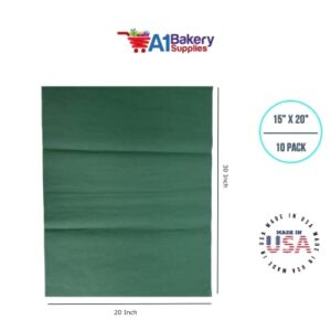 A1 Bakery Supplies Forest Green Gift Wrap Tissue Paper 20 Inch X 30 Inch - 48 Sheets Premium tissue paper