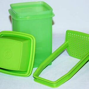 Tupperware Small Pick A Deli 4 Cups Square Green