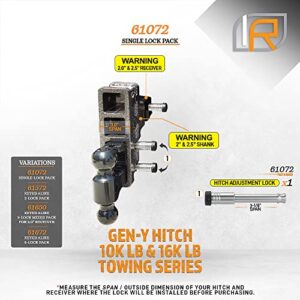 61072 | Hitch Lock (Fits: 2" & 2.5" Receiver - Class III, IV, V | Gen-Y Hitch - 10K LB & 16K LB Series)