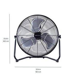 AmazonCommercial HVF20-SP Industrial Fan, 20", Black