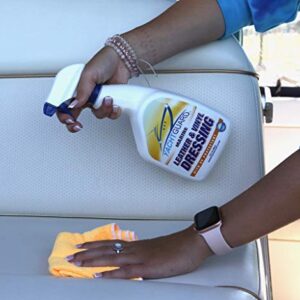 YachtGUARD Marine Leather & Vinyl Dressing - Boat Vinyl Cleaner And Protectant for Leather and Vinyl Surfaces on Boat Seats, Jet Skis or for Interior Car Detailing (32 Oz Spray Bottle)