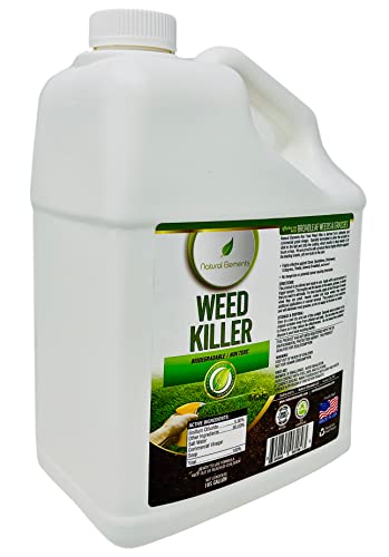 Natural Elements Weed Killer | Pet Safe, Safe Around Children | Natural Herbicide (1 Gallon)