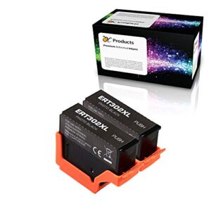 ocproducts remanufactured ink cartridge replacement 2 pack for epson 302 302xl for expression premium xp-6000 xp-6100 (photo black)