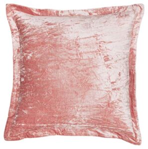 signature design by ashley marvene crushed velvet throw pillow, 20 x 20 inches, pink