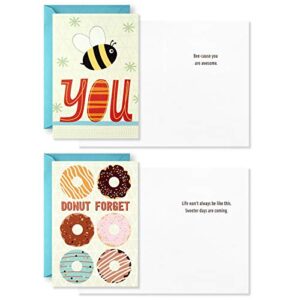 Hallmark Encouragement Cards Assortment For Kids Or Adults (12 Cards and Envelopes, 12 Stickers), Model: 5STZ5110