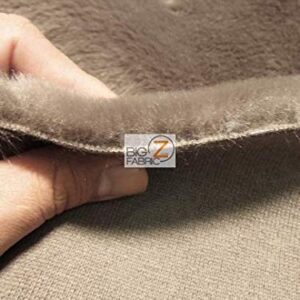 Seal Beaver Shag Faux Fur Fabric (Knit Backing) Sold by The Yard DIY Coats Costumes Scarfs Rugs Accessories Fashion (Pewter)