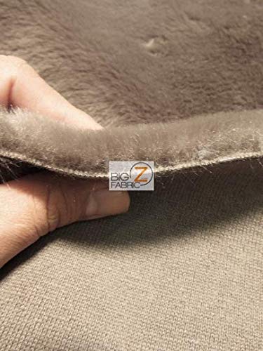 Seal Beaver Shag Faux Fur Fabric (Knit Backing) Sold by The Yard DIY Coats Costumes Scarfs Rugs Accessories Fashion (Pewter)