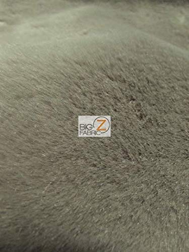 Seal Beaver Shag Faux Fur Fabric (Knit Backing) Sold by The Yard DIY Coats Costumes Scarfs Rugs Accessories Fashion (Pewter)