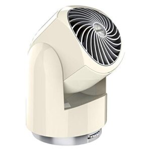 vornado flippi v10 compact oscillating air circulator fan, vintage white (renewed)