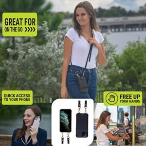 GearShield Crossbody Phone Case Wallet Compatible iPhone 11 Pro, RFID Cross Body Phone Purse Bag with Adjustable Strap