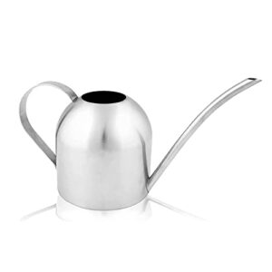 homarden stainless steel watering can, long spout for no spillage, indoor/outdoor plants, ideal 30 oz.