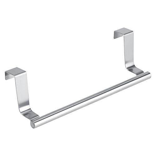 Towel Bar, Cabinet Drawer Towel Hanging Rack Storage Holder Over Door Hanger Towel Holder Over The Cabinet for Hotel Kitchen Bathroom(Short)