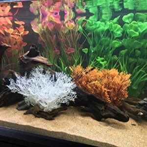 2 Pcs Artificial Green Water Plants, Fish Tank Aquarium Decorations, Made of Soft Plastic