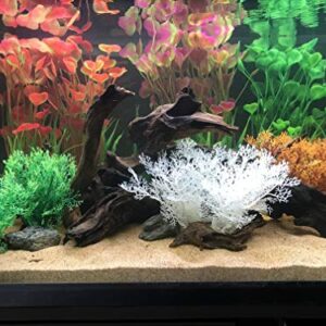 2 Pcs Artificial Green Water Plants, Fish Tank Aquarium Decorations, Made of Soft Plastic