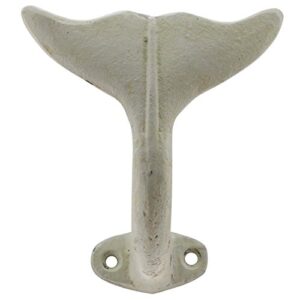 whale tail wall hook (antique white)