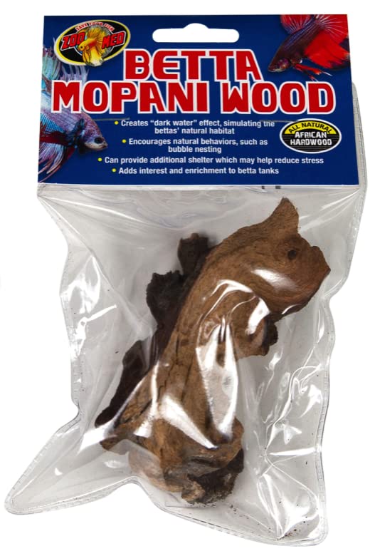 Zoo Med Betta Mopani Wood Fish Aquarium Terrarium Decoration to Create “Dark Water” Effect BA10