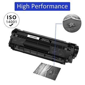 KCMYTONER Compatible Toner Cartridge Replacement for Canon 104 CRG-104 FX-9 FX-10 ( Also for Q2612A ) Used with ImageClass D420 D480 MF4350d MF4370 L90 L120 Printer - Black, 2 Pack