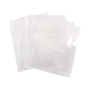 david accessories clear transparent pvc plastic packet shaker bag to bows 5 x 6 inch 50 pcs for diy hair bows boutique projects (pvc transparent bag b)