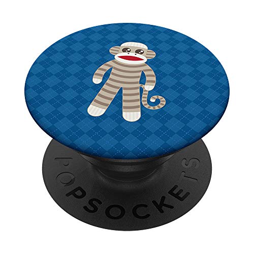 Cute Classic Striped Sock Monkey PopSockets Swappable PopGrip