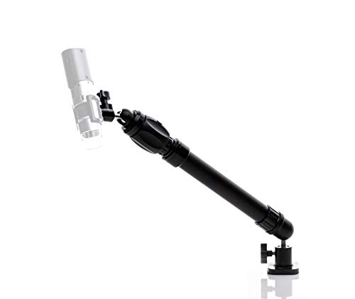 Versatile Positioning Stand for USB Microscopes with C-Clamp Base