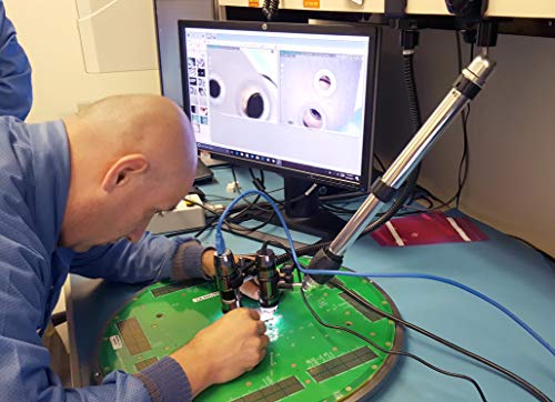 Versatile Positioning Stand for USB Microscopes with C-Clamp Base