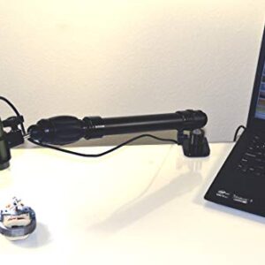 Versatile Positioning Stand for USB Microscopes with C-Clamp Base