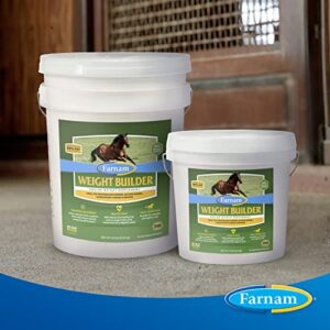 Farnam Weight Builder Horse Weight Supplement, Helps Maintain Optimal Weight and Body Condition with no Sugar Added, 7.5 pounds, 30 Day Supply