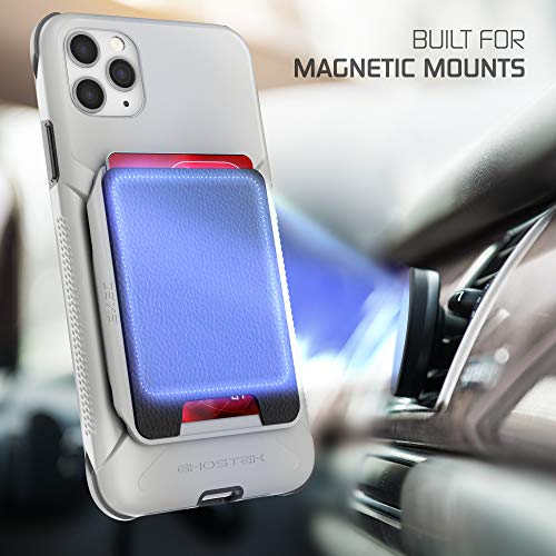 Ghostek EXEC Wallet Phone Case iPhone 11 Pro Max Card Holder Works with Magnetic Car Vent Mounts and Easily Detachable for Wireless Charging Designed for 2019 Apple iPhone 11 Pro Max (6.5inch) (Black)