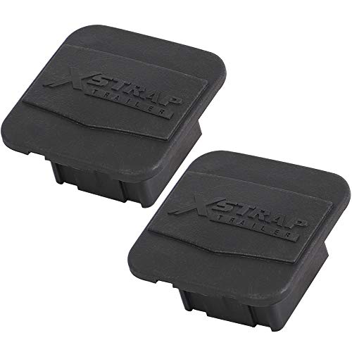 XSTRAP STANDARD 2PCS Trailer Hitch Cover 2 inches Black Receiver Tube Trailer Hitch Plug