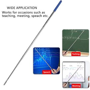 Telescopic Pointer Stick with Hand Lanyard, Teacher Pointer for Classroom, Presentation Pointers for Teachers, Hand Pointer Extendable Pointer Stick Retractable Pointer Pen Whiteboard Pointer (Blue)