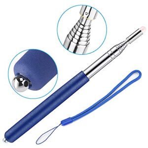 Telescopic Pointer Stick with Hand Lanyard, Teacher Pointer for Classroom, Presentation Pointers for Teachers, Hand Pointer Extendable Pointer Stick Retractable Pointer Pen Whiteboard Pointer (Blue)