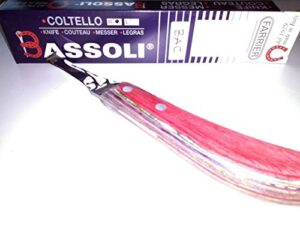 bassoli "zac right hand drop blade long handle hoof knife
