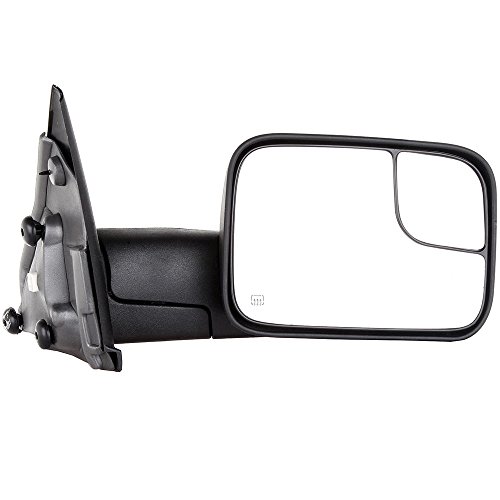 FEIPARTS Tow Mirror Fits for Dodge for Ram 1500 2003 2004 2005 2006 2007 2008 2009 for Dodge for Ram 2500 for Dodge for Ram 3500 Towing Mirror with Right Side Power Heated Without Turn Signal Light