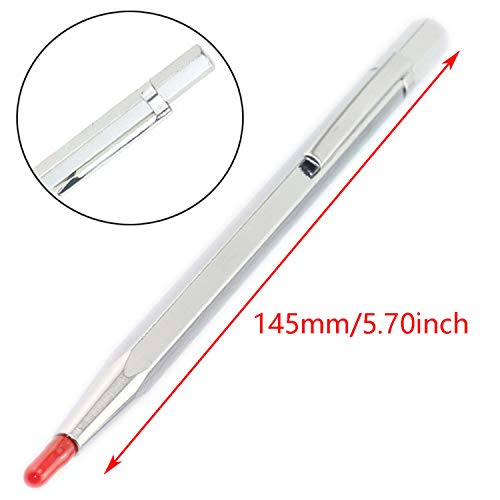 RLECS 2pcs 5.7inch Carve Engraver Scribe Scriber Tool for Stainless Steel/Ceramics/Glass,Carving Tungsten Carbide Scribe and Etching Pen