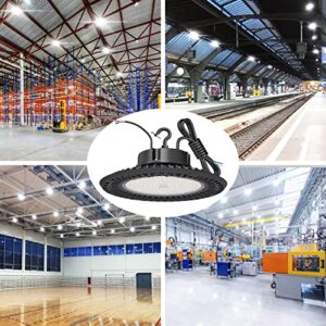 BFT LED High Bay Light 240W UFO 5000K 36,000LM,1-10V Dimmable,1000W HID/HPS Replacement,UL 5-Foot Cable,UL Certified Driver IP65,Hook Mount,Shop Lights,Garage,Factory,Warehouse,Workshop,Area Light.