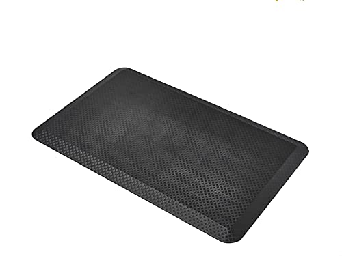 AmazonCommercial 3/4" Rectangular Anti Fatigue Ergo Comfort Standing, 32x20, 1 Mat, Black, Solid