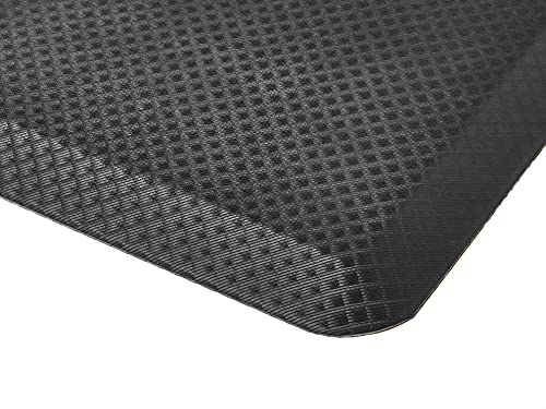 AmazonCommercial 3/4" Rectangular Anti Fatigue Ergo Comfort Standing, 32x20, 1 Mat, Black, Solid