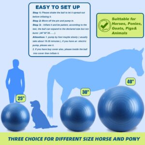 SWYIVY 30 Inch Horse Ball Toy Mega Herding Ball Giant Horse Soccer, Pump Included