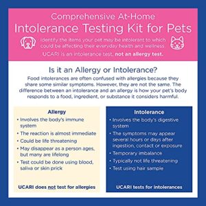 UCARI Pet Sensitivity & Intolerance Test Kit for Dogs & Cats | 1000+ Environmental & Pet Food Intolerance Screening | | 4 Tests in 1 | Non-Invasive Bioresonance Home Health Testing Kits, Fast Results