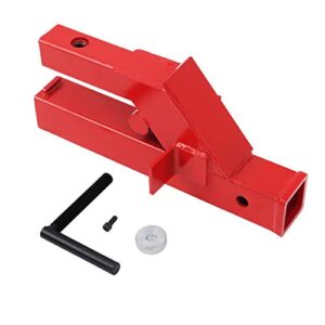 ENIXWILL Clamp On Bucket Tractor Hitch 2" Receiver Fit for Deere Bobcat Loader Front Bucket Clamp
