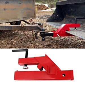 ENIXWILL Clamp On Bucket Tractor Hitch 2" Receiver Fit for Deere Bobcat Loader Front Bucket Clamp